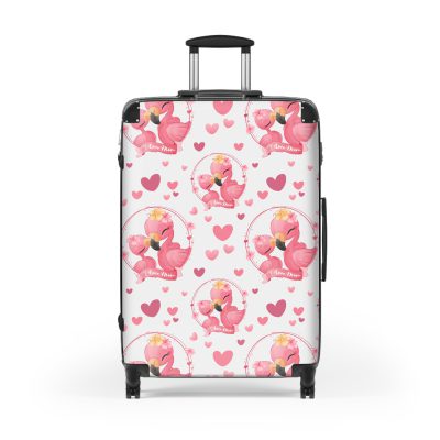 Flamingo suitcase, a durable and stylish travel companion. Crafted with flamingo designs, it's perfect for enthusiasts on the go.