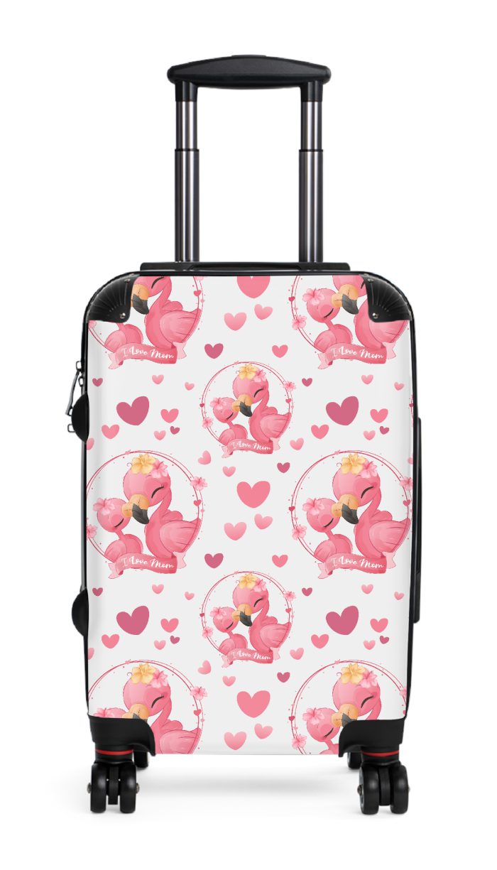 Flamingo suitcase, a durable and stylish travel companion. Crafted with flamingo designs, it's perfect for enthusiasts on the go.