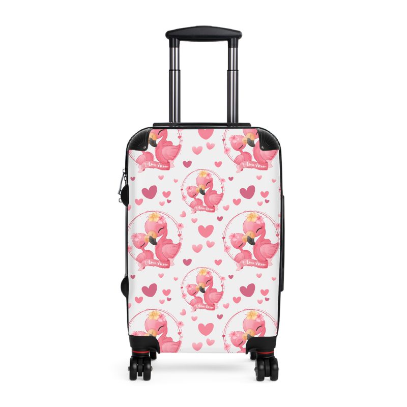 Flamingo suitcase, a durable and stylish travel companion. Crafted with flamingo designs, it's perfect for enthusiasts on the go.