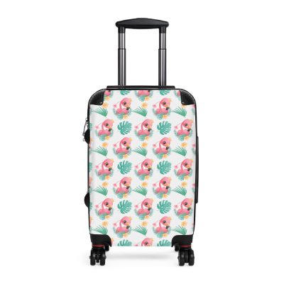 Flamingo suitcase, a durable and stylish travel companion. Crafted with flamingo designs, it's perfect for enthusiasts on the go.