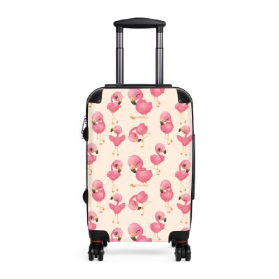 Flamingo suitcase, a durable and stylish travel companion. Crafted with flamingo designs, it's perfect for enthusiasts on the go.