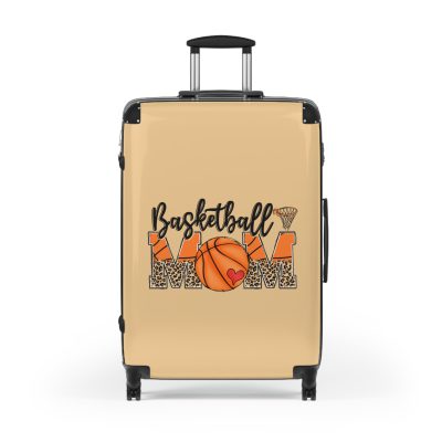 Sporty Basketball Mom suitcase, a durable and athletic travel companion. Crafted with basketball mom designs, it's perfect for enthusiasts on the go.