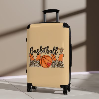 Sporty Basketball Mom suitcase, a durable and athletic travel companion. Crafted with basketball mom designs, it's perfect for enthusiasts on the go.