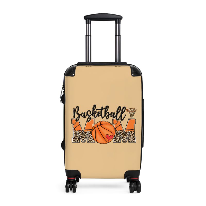 Sporty Basketball Mom suitcase, a durable and athletic travel companion. Crafted with basketball mom designs, it's perfect for enthusiasts on the go.