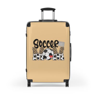 Sporty Soccer Mom suitcase, a durable and athletic travel companion. Crafted with soccer mom designs, it's perfect for enthusiasts on the go.