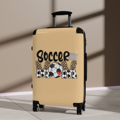 Sporty Soccer Mom suitcase, a durable and athletic travel companion. Crafted with soccer mom designs, it's perfect for enthusiasts on the go.