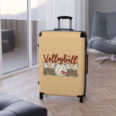 Sporty Volleyball Mom suitcase, a durable and athletic travel companion. Crafted with volleyball mom designs, it's perfect for enthusiasts on the go.