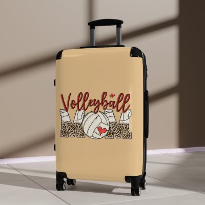 Sporty Volleyball Mom suitcase, a durable and athletic travel companion. Crafted with volleyball mom designs, it's perfect for enthusiasts on the go.