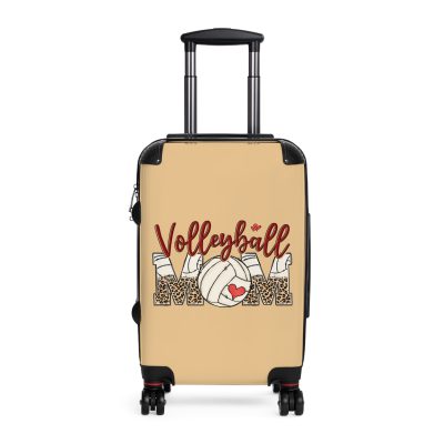 Sporty Volleyball Mom suitcase, a durable and athletic travel companion. Crafted with volleyball mom designs, it's perfect for enthusiasts on the go.