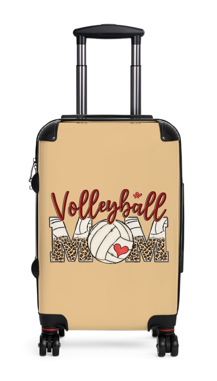 Sporty Volleyball Mom suitcase, a durable and athletic travel companion. Crafted with volleyball mom designs, it's perfect for enthusiasts on the go.