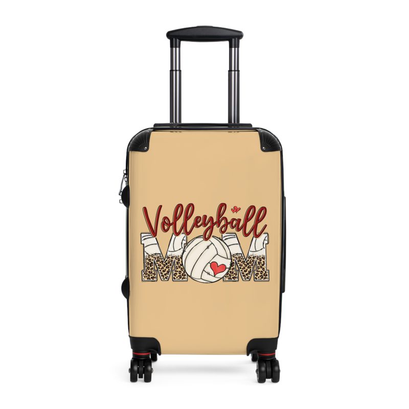 Sporty Volleyball Mom suitcase, a durable and athletic travel companion. Crafted with volleyball mom designs, it's perfect for enthusiasts on the go.