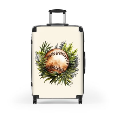 Tropical Baseball suitcase, a durable and stylish travel companion. Crafted with baseball designs, it's perfect for enthusiasts on the go.