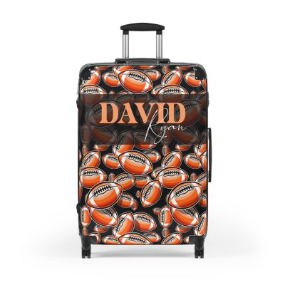 Personalized Custom American Football suitcase, a durable and stylish travel companion. Crafted with custom American football designs, it's perfect for enthusiasts on the go.