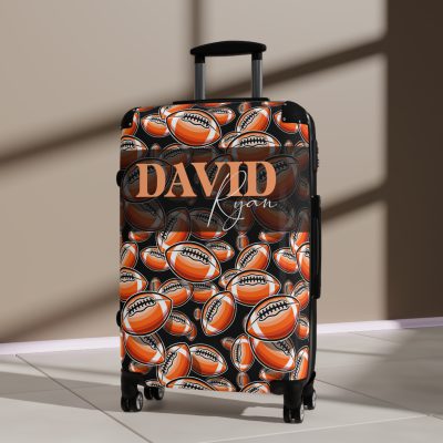 Personalized Custom American Football suitcase, a durable and stylish travel companion. Crafted with custom American football designs, it's perfect for enthusiasts on the go.