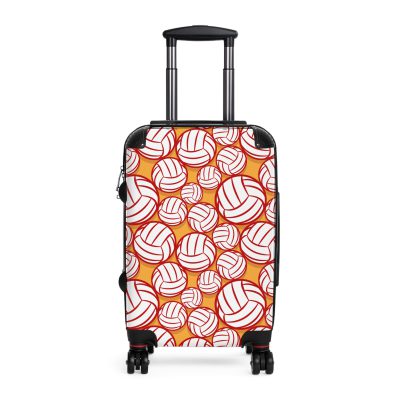 Volleyball Suitcase - A luggage adorned with a sporty volleyball-themed design, perfect for travelers who want to travel in style with their favorite sport.