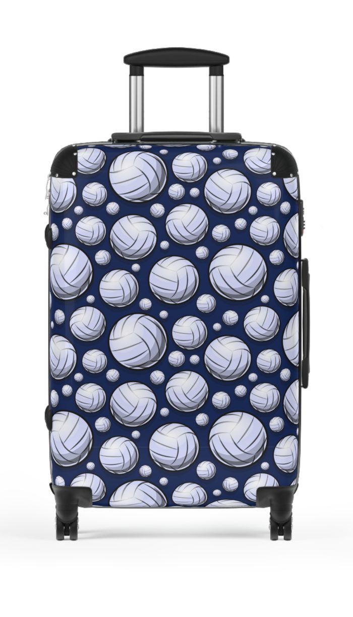 Volleyball Suitcase - A luggage adorned with a sporty volleyball-themed design, perfect for travelers who want to travel in style with their favorite sport.