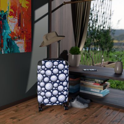 Volleyball Suitcase - A luggage adorned with a sporty volleyball-themed design, perfect for travelers who want to travel in style with their favorite sport.