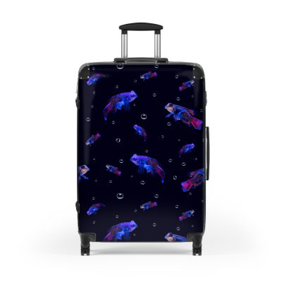 Mandarin Fish suitcase, a durable and stylish travel companion. Crafted with mandarin fish designs, it's perfect for ocean enthusiasts on the go.