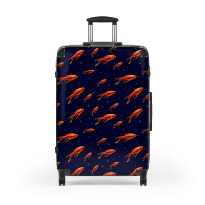 Goldfish Suitcase - Elevate your travel in style with this vibrant and functional suitcase, a fusion of design and durability for your globetrotting adventures.