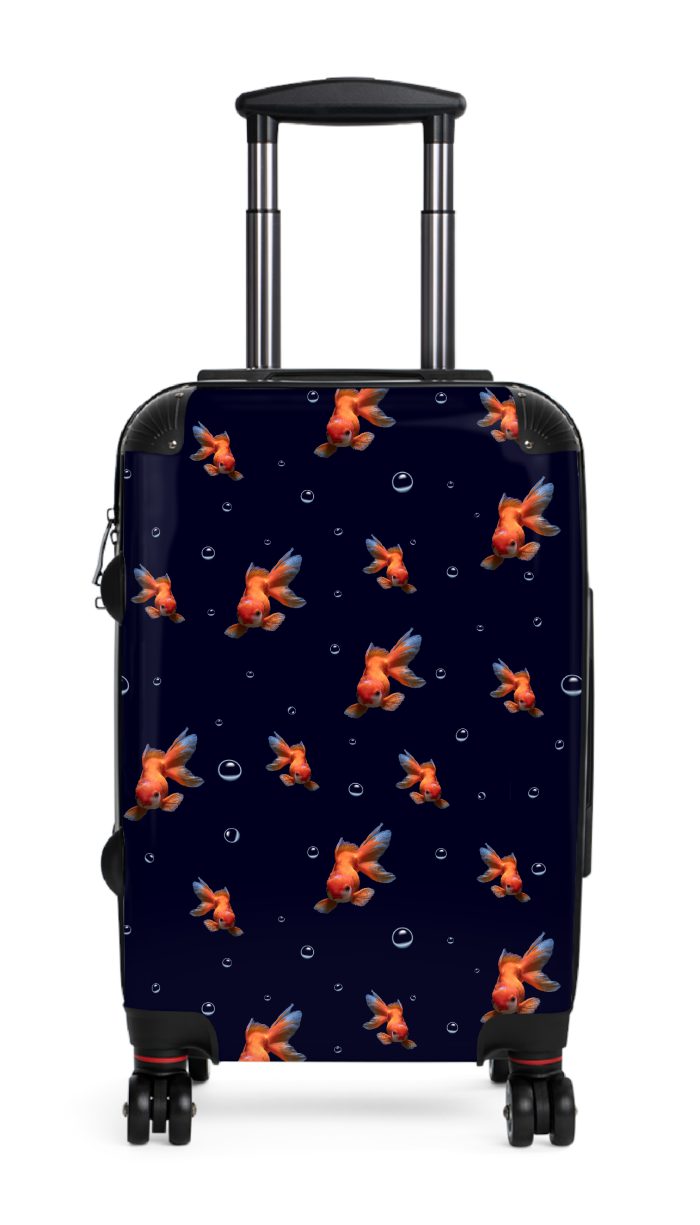 Goldfish Suitcase - Elevate your travel in style with this vibrant and functional suitcase, a fusion of design and durability for your globetrotting adventures.