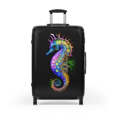 Seahorse Suitcase - A stylish and durable travel companion, embodying marine charm for a magical journey.