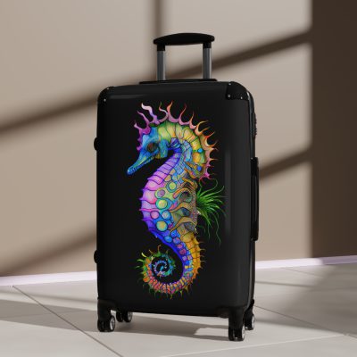 Seahorse Suitcase - A stylish and durable travel companion, embodying marine charm for a magical journey.