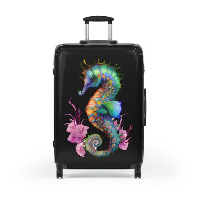 Seahorse Suitcase - A stylish and durable travel companion, embodying marine charm for a magical journey.