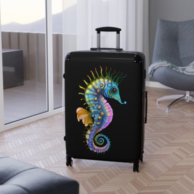 Seahorse Suitcase - A stylish and durable travel companion, embodying marine charm for a magical journey.