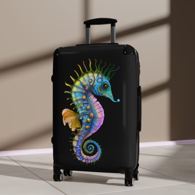 Seahorse Suitcase - A stylish and durable travel companion, embodying marine charm for a magical journey.