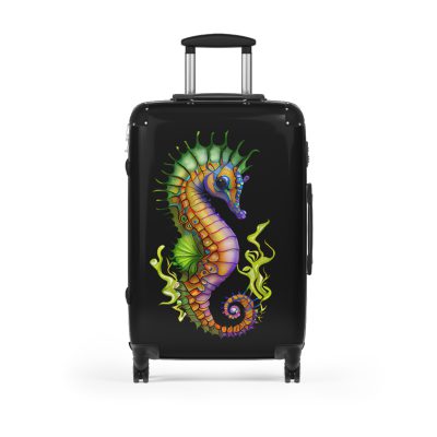 Seahorse Suitcase - A stylish and durable travel companion, embodying marine charm for a magical journey.