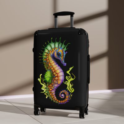 Seahorse Suitcase - A stylish and durable travel companion, embodying marine charm for a magical journey.