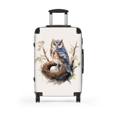 Owl Suitcase - A cute animal luggage with an adorable owl design, ideal for animal lovers who want to travel with whimsy.