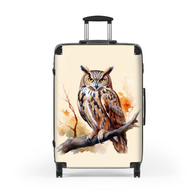 Owl Suitcase - A cute animal luggage with an adorable owl design, ideal for animal lovers who want to travel with whimsy.