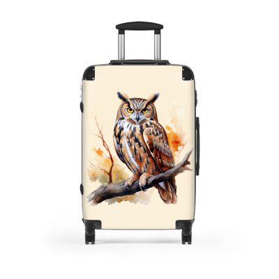 Owl Suitcase - A cute animal luggage with an adorable owl design, ideal for animal lovers who want to travel with whimsy.