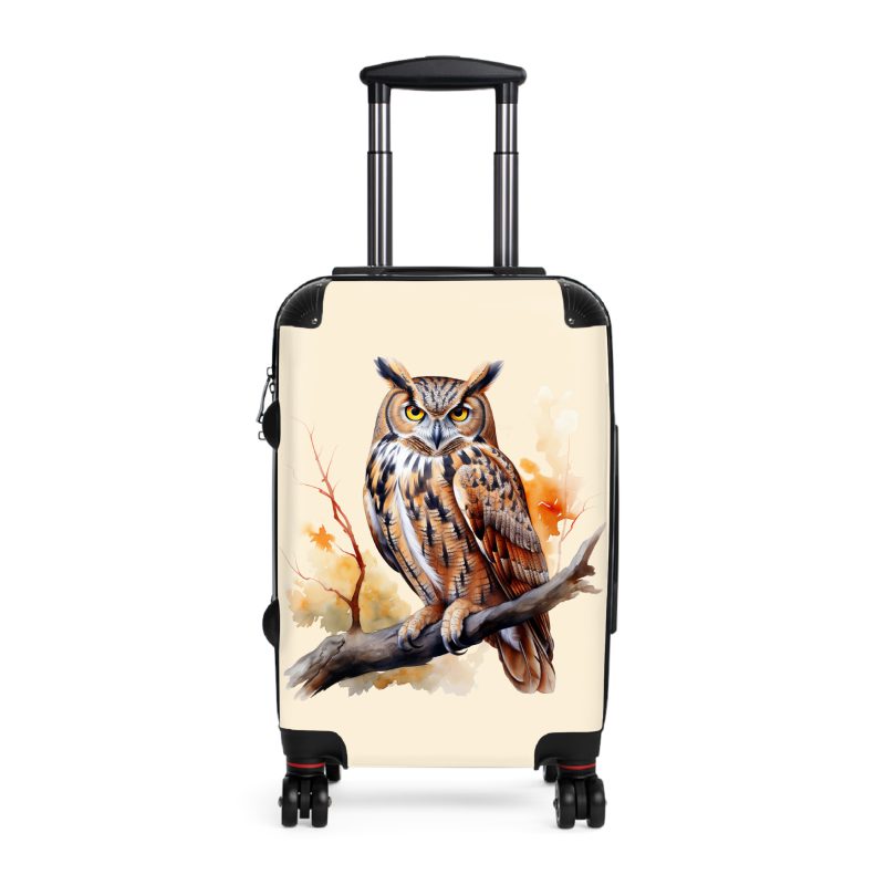 Owl Suitcase - A cute animal luggage with an adorable owl design, ideal for animal lovers who want to travel with whimsy.