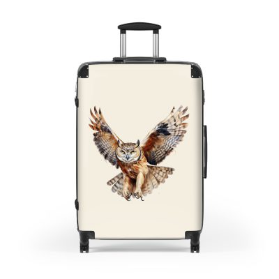 Owl Suitcase - A cute animal luggage with an adorable owl design, ideal for animal lovers who want to travel with whimsy.