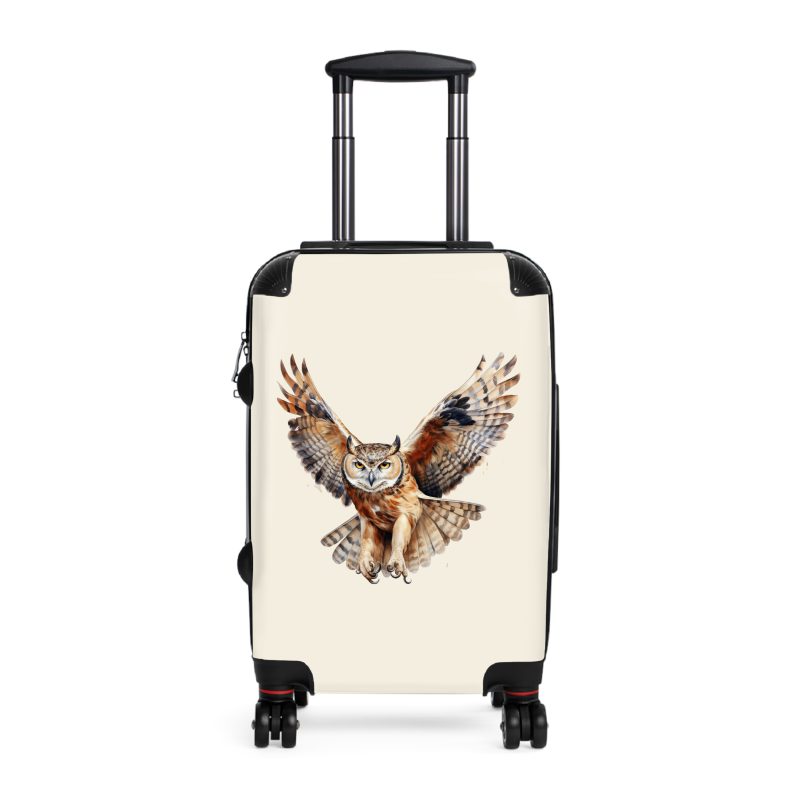 Owl Suitcase - A cute animal luggage with an adorable owl design, ideal for animal lovers who want to travel with whimsy.