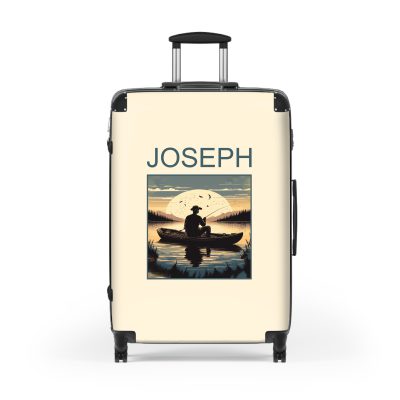 Fisherman suitcase, a durable and stylish travel companion. Crafted with fishing-themed designs, it's perfect for outdoor enthusiasts on the go.