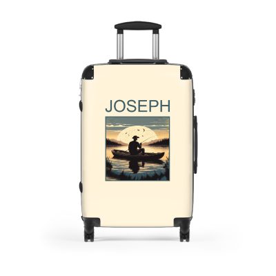 Fisherman suitcase, a durable and stylish travel companion. Crafted with fishing-themed designs, it's perfect for outdoor enthusiasts on the go.