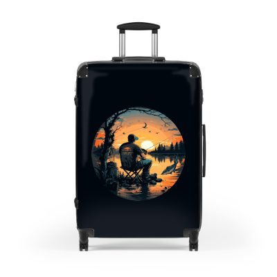 Fisherman suitcase, a durable and stylish travel companion. Crafted with fishing-themed designs, it's perfect for outdoor enthusiasts on the go.