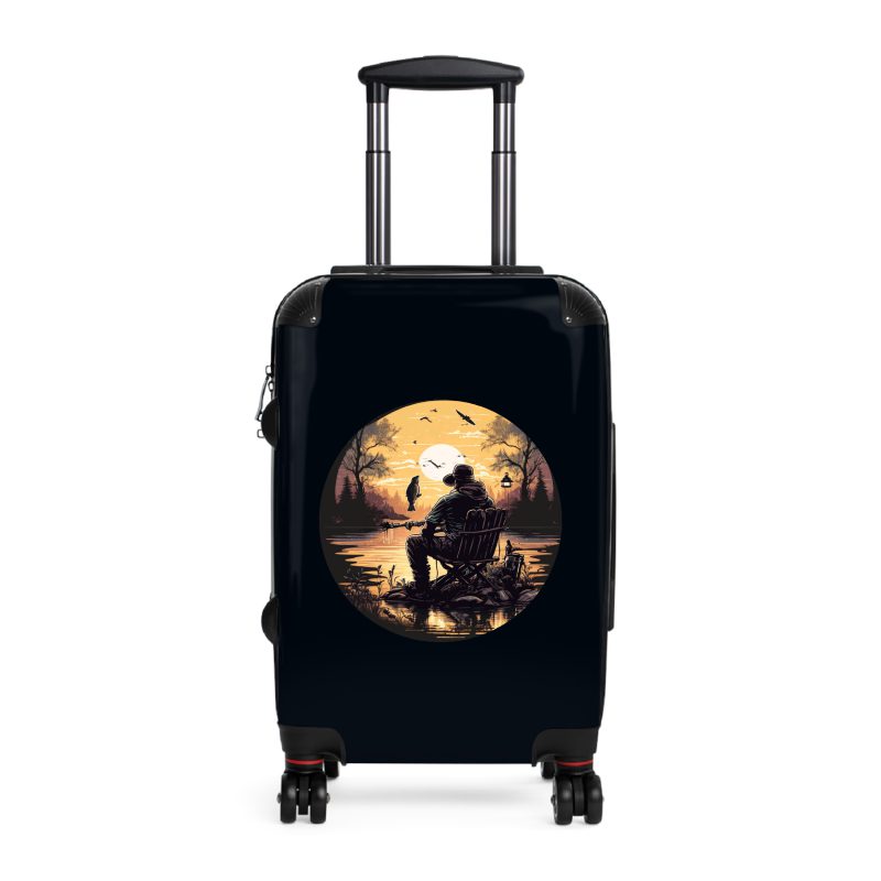 Fisherman suitcase, a durable and stylish travel companion. Crafted with fishing-themed designs, it's perfect for outdoor enthusiasts on the go.