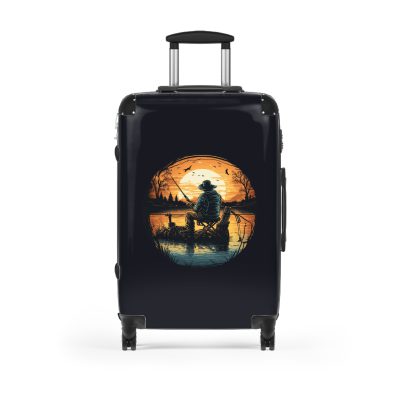 Fisherman suitcase, a durable and stylish travel companion. Crafted with fishing-themed designs, it's perfect for outdoor enthusiasts on the go.