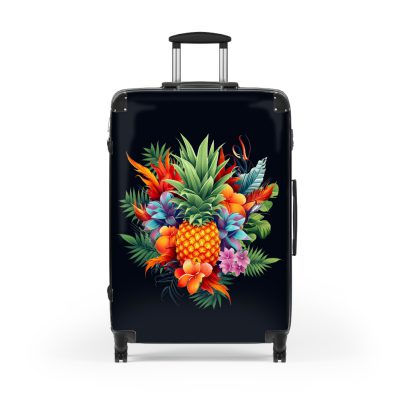 Tropical Flower Hawaiian suitcase, a durable and stylish travel companion. Crafted with vibrant Tropical Flower Hawaiian designs, it's perfect for those who seek an exotic touch on their journeys.