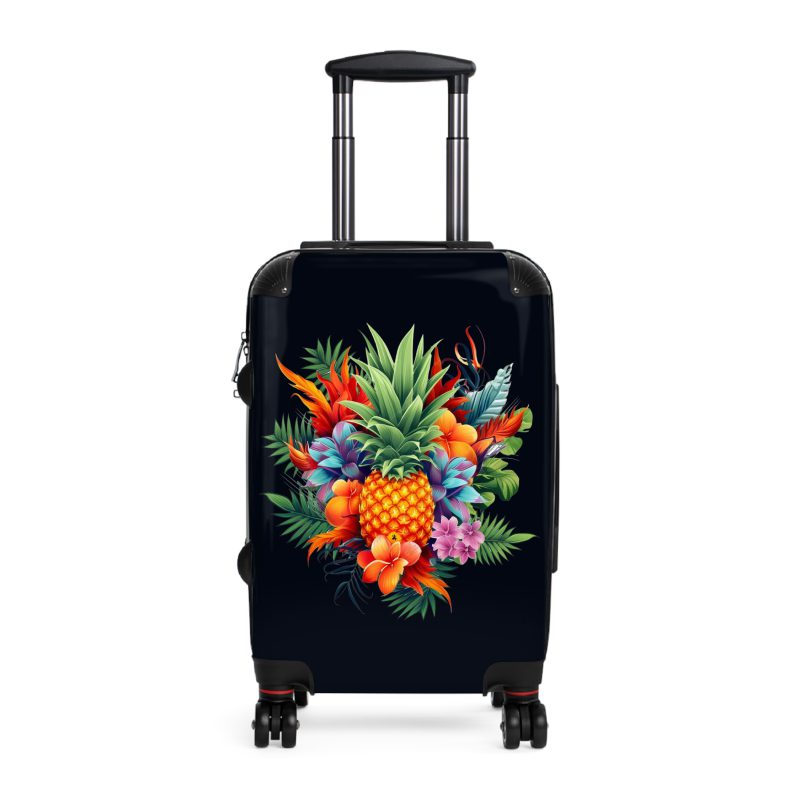 Tropical Flower Hawaiian suitcase, a durable and stylish travel companion. Crafted with vibrant Tropical Flower Hawaiian designs, it's perfect for those who seek an exotic touch on their journeys.