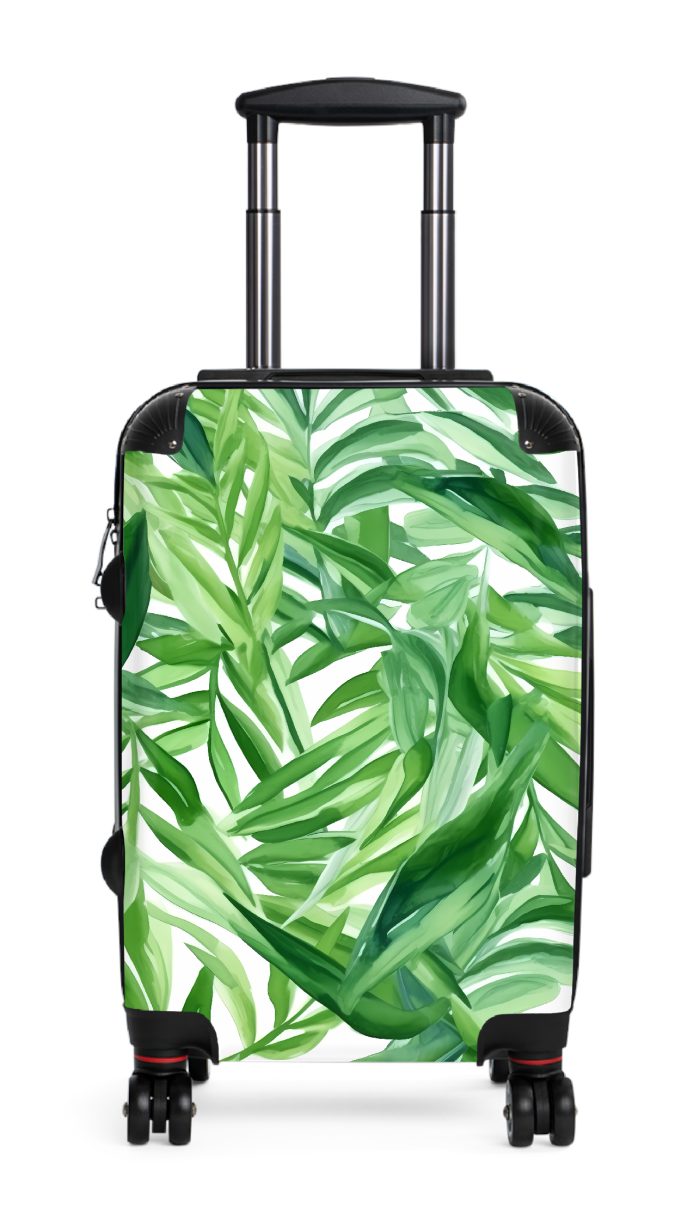 Hawaiian Tiki Luau suitcase, a durable and stylish travel companion. Crafted with vibrant Hawaiian Tiki Luau designs, it's perfect for those who seek island festivities on their journeys.