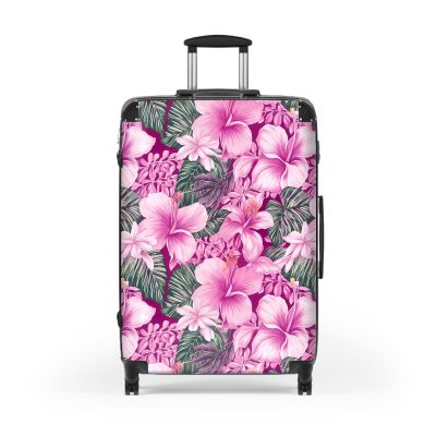 Hawaiian Tiki Luau suitcase, a durable and stylish travel companion. Crafted with vibrant Hawaiian Tiki Luau designs, it's perfect for those who seek island festivities on their journeys.