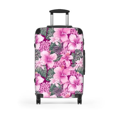 Hawaiian Tiki Luau suitcase, a durable and stylish travel companion. Crafted with vibrant Hawaiian Tiki Luau designs, it's perfect for those who seek island festivities on their journeys.