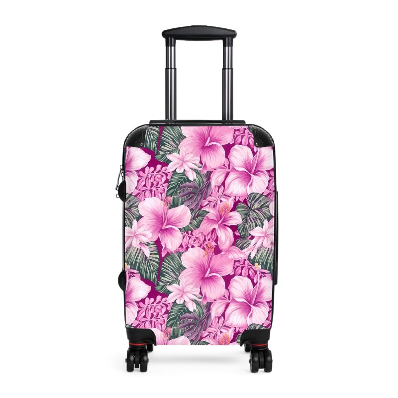 Hawaiian Tiki Luau suitcase, a durable and stylish travel companion. Crafted with vibrant Hawaiian Tiki Luau designs, it's perfect for those who seek island festivities on their journeys.