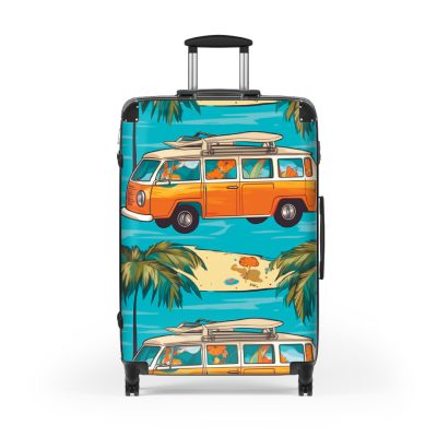 Hawaiian Suitcase, a chic and durable travel companion with vibrant Hawaiian designs. Perfect for those who desire a touch of paradise on their journeys.