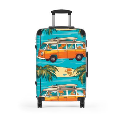 Hawaiian Suitcase, a chic and durable travel companion with vibrant Hawaiian designs. Perfect for those who desire a touch of paradise on their journeys.